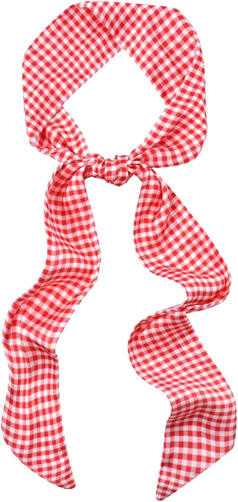 GERINLY Festival Neck Tie Chic Skinny Scarf Hairband Stylish Purse Scarfs Holiday Accessory | Amazon (US)