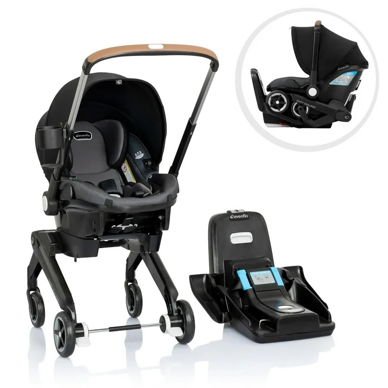 Evenflo Shyft DualRide Infant Car Seat and Stroller Combo with Carryall Storage, Boone | Walmart (US)