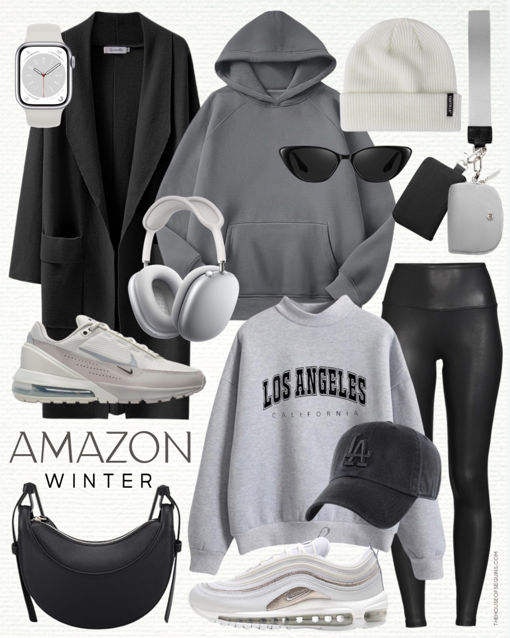 Shop these Amazon casual winter outfit finds! coatigan, graphic sweatshirt, oversized hoodie, Faux leather leggings, Nike Air Max Pulse sneakers, Nike Air Max 97, Nike Dunk Low Pandas, Lululemon Dual Pouch Wristlet Look for Less and more!

Follow my shop @thehouseofsequins on the @shop.LTK app to shop this post and get my exclusive app-only content!

#liketkit 
@shop.ltk
https://liketk.it/4pVrL

#LTKSeasonal #LTKGiftGuide #LTKstyletip