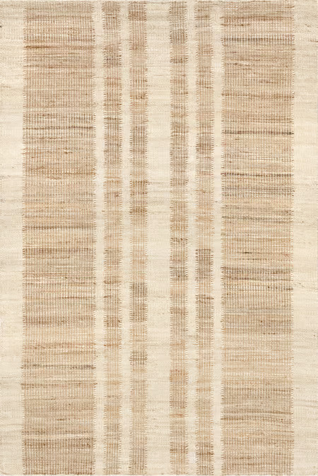 Natural Dora Striped Jute Area Rug | Rugs USA