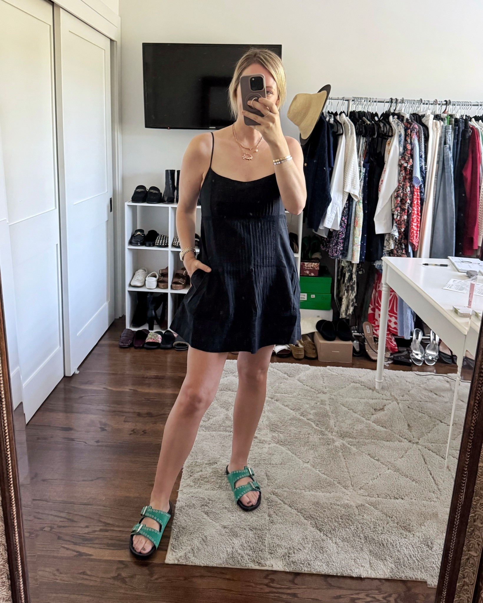 Proof of green 🍀 Size down in this little dress, wearing a small for reference  

#LTKootd