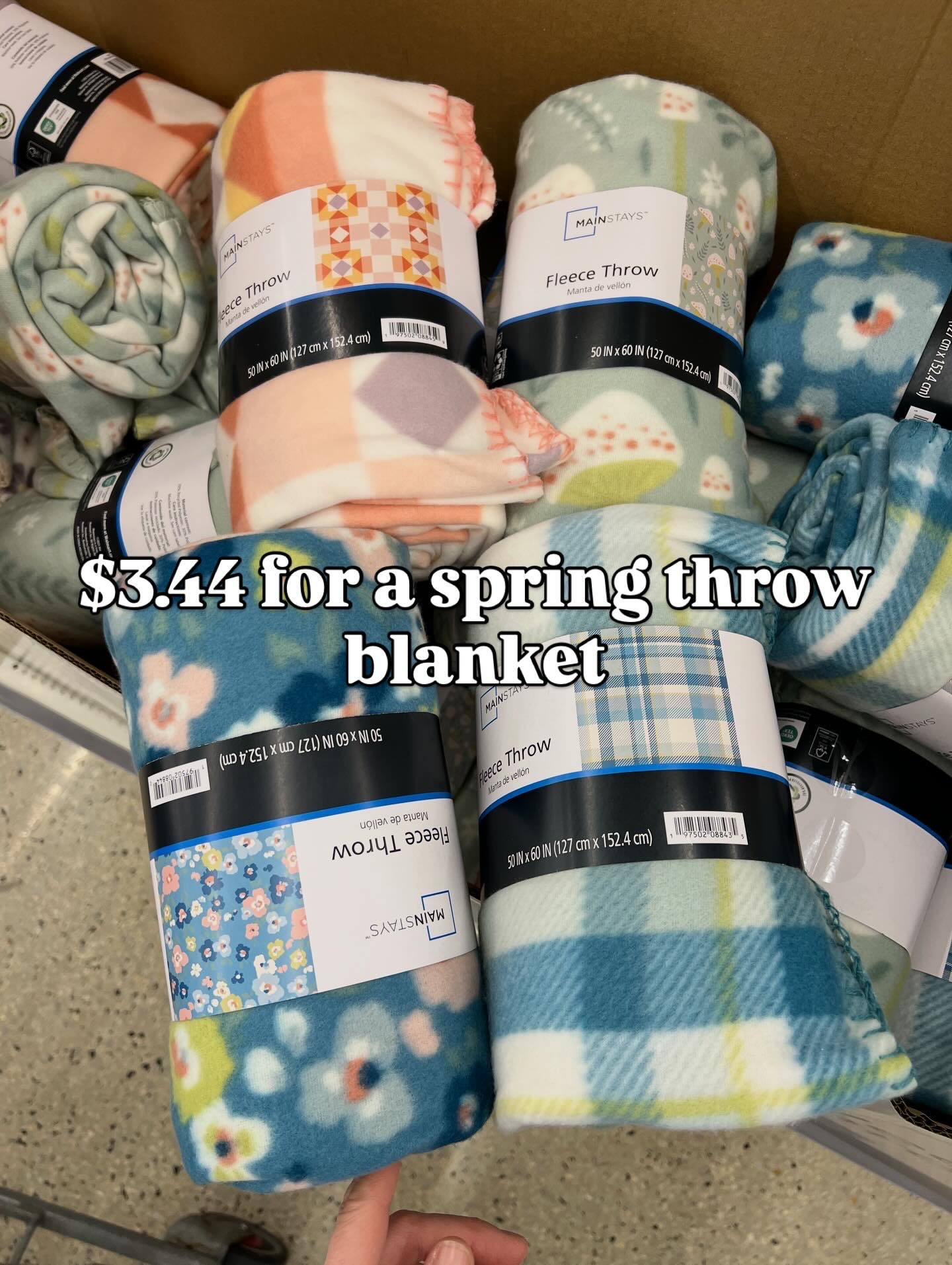 Cute fleece throws for spring, Easter basket stuffer idea too! Several patterns 

#LTKHome