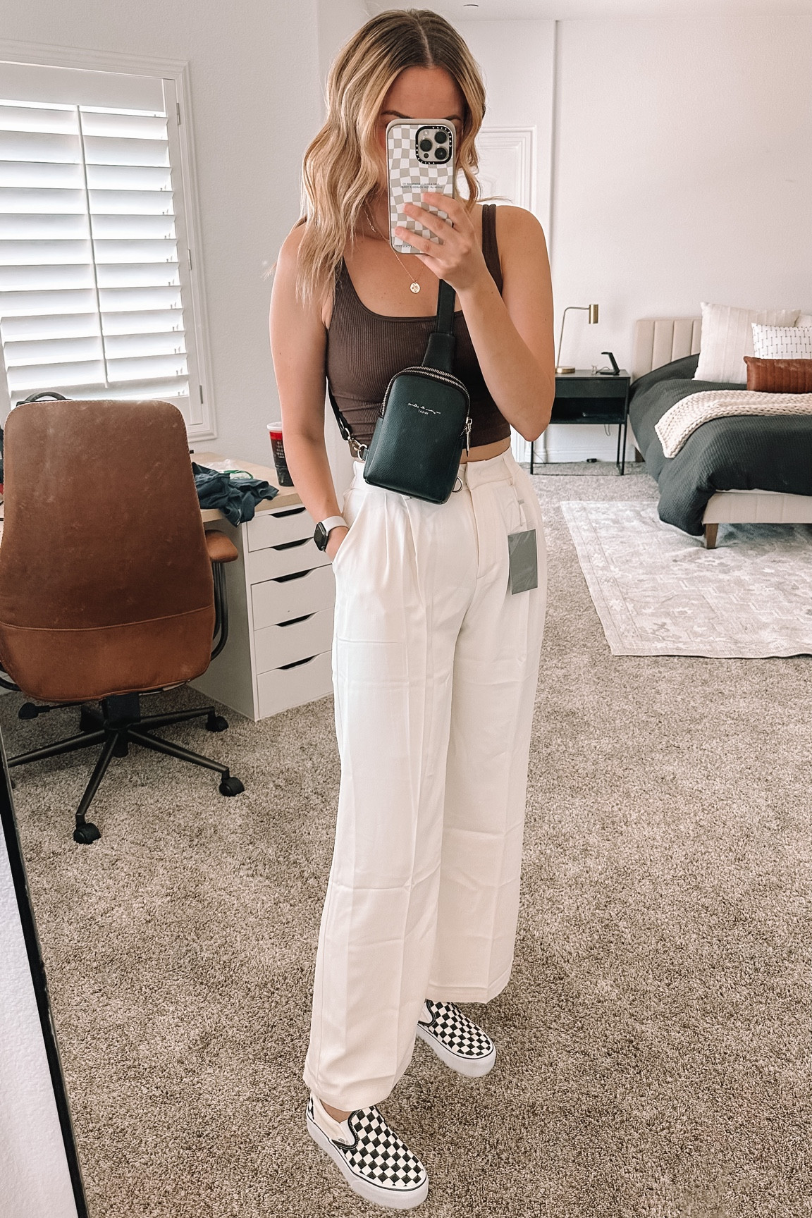 Tank:M Trousers: M Long (still need a few more inches. Would be best for 5’7” and under)
Shoes:7

#LTKunder50