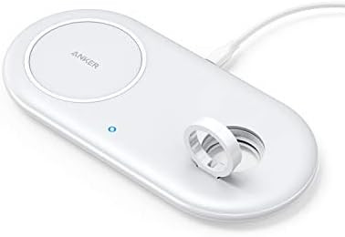 Anker Wireless Charging Station, 2 in 1 PowerWave+ Pad with Holder for Apple Watch 5/4/3/2, Wirel... | Amazon (US)
