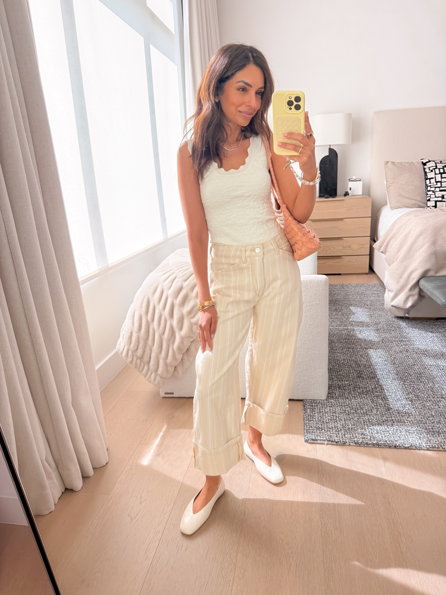 Chic summer outfit idea! Everything is @Anthropologie 🤍 I’m wearing size 23 Petite in the pants.

#LTKootd #LTKOver40 #LTKPetite