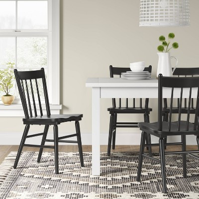 Set of 2 Hassell Wood Dining Chair Black - Threshold™ | Target