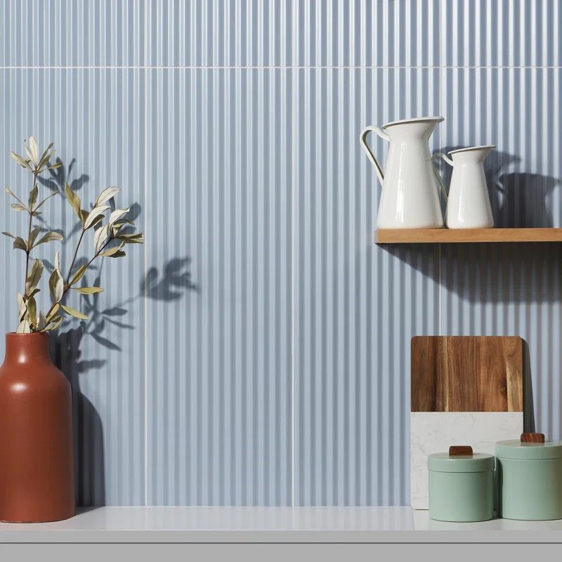 Linear 11.41 in. x 35.37 in. 3D Matte Ceramic Wall Tile (11.51 Sq. Ft. / Case) | Wayfair North America