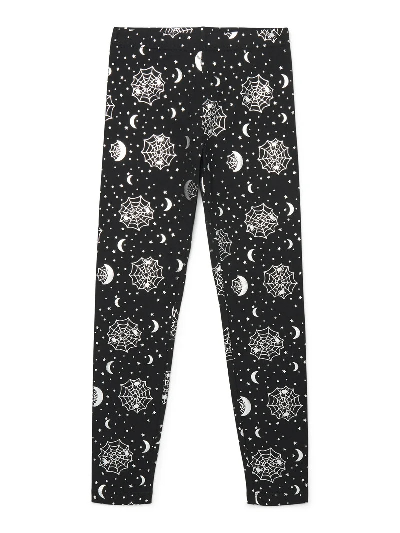 Way to Celebrate Girls Halloween Leggings, Sizes 4-18 | Walmart (US)
