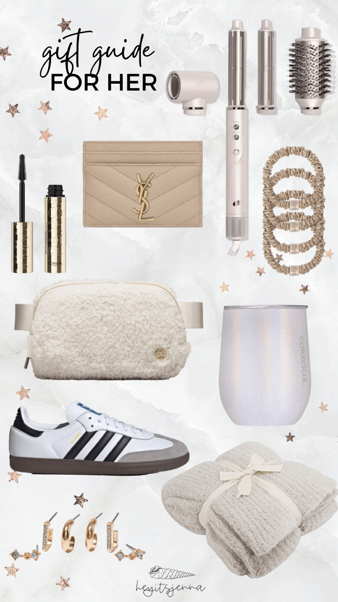 Holiday gift guide for her
Christmas gifts for her wife sister daughter bestie
Adidas sambas and Lululemon belt bag
Silk hair ties and barefoot dreams blankets 

#LTKGiftGuide