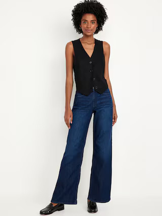 High-Waisted Wow Wide-Leg Jeans | Old Navy (US)