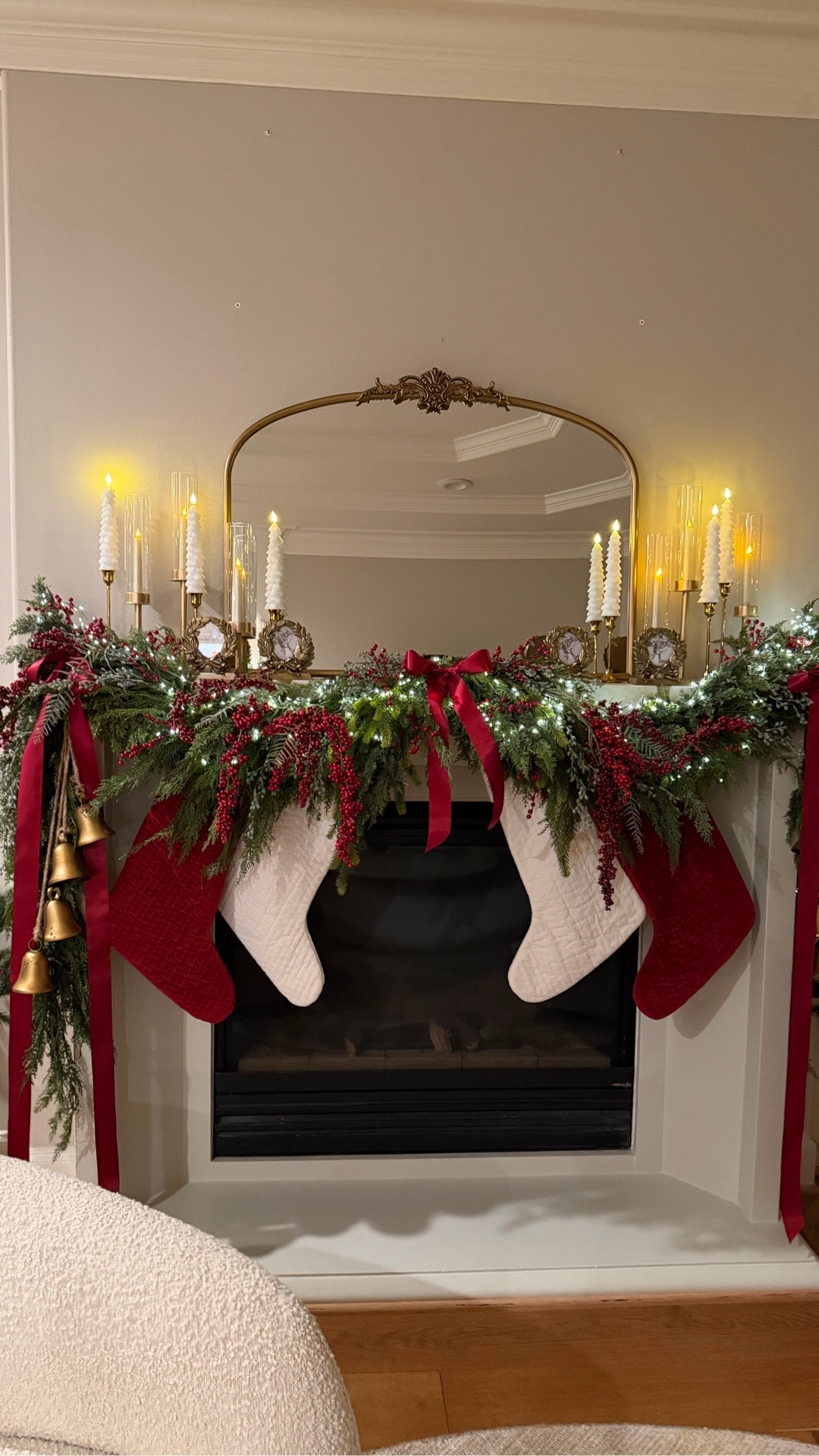 My Classic Christmas inspired garland and fireplace mantle with some of the best Amazon finds!!

#LTKHoliday #LTKSeasonal