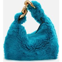 JW Anderson Small Chain Faux Fur Tote Bag | Coggles (Global)