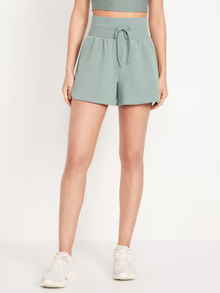 Extra High-Waisted Dynamic Fleece Shorts -- 3.5-inch inseam | Old Navy (US)