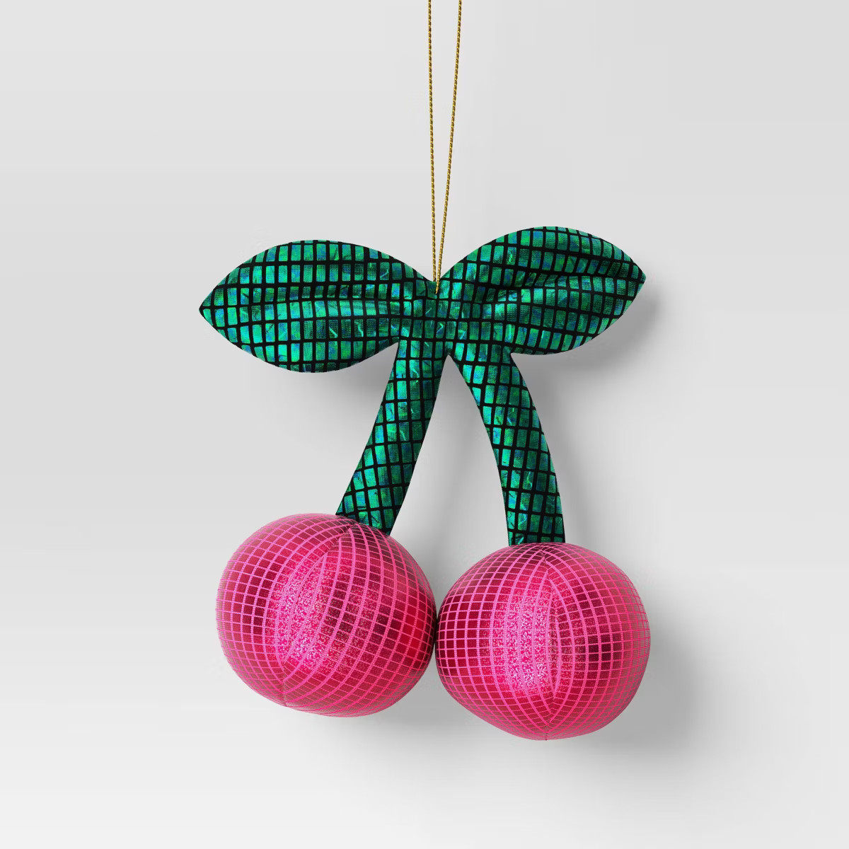 3" Christmas Fabric Disco Cherries Ornament - Wondershop™ | Target