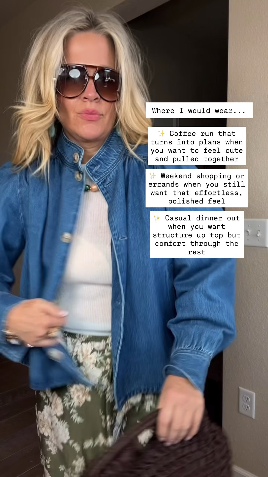  ✨Tap the bell, save and ❤️ for over 40 fashion, midlife style, midsize fashion and luxury looks for less. 

Ss
Jacket medium (size down if in between sizes.) 
Pants large (size up if in between sizes.)


This is exactly how I make my outfits feel more put together without overthinking it 🤍

Adding a lightweight jacket like this instantly gives structure up top, balances out flowy pants, and makes the whole look feel more polished.

It’s one of those simple shifts that changes everything especially in midlife when proportions matter more than ever.

Helping you look good, feel good 🤍
Lindsey

#over40style #midlifefashion #midsizefashion #over50style #springoutfits #bellyfriendly #antipooch #casualchic #everydaystyle #genxstyle #realoutfits #styleover40 #styleover50


#LTKMidsize #LTKOver40 #LTKPlusSize