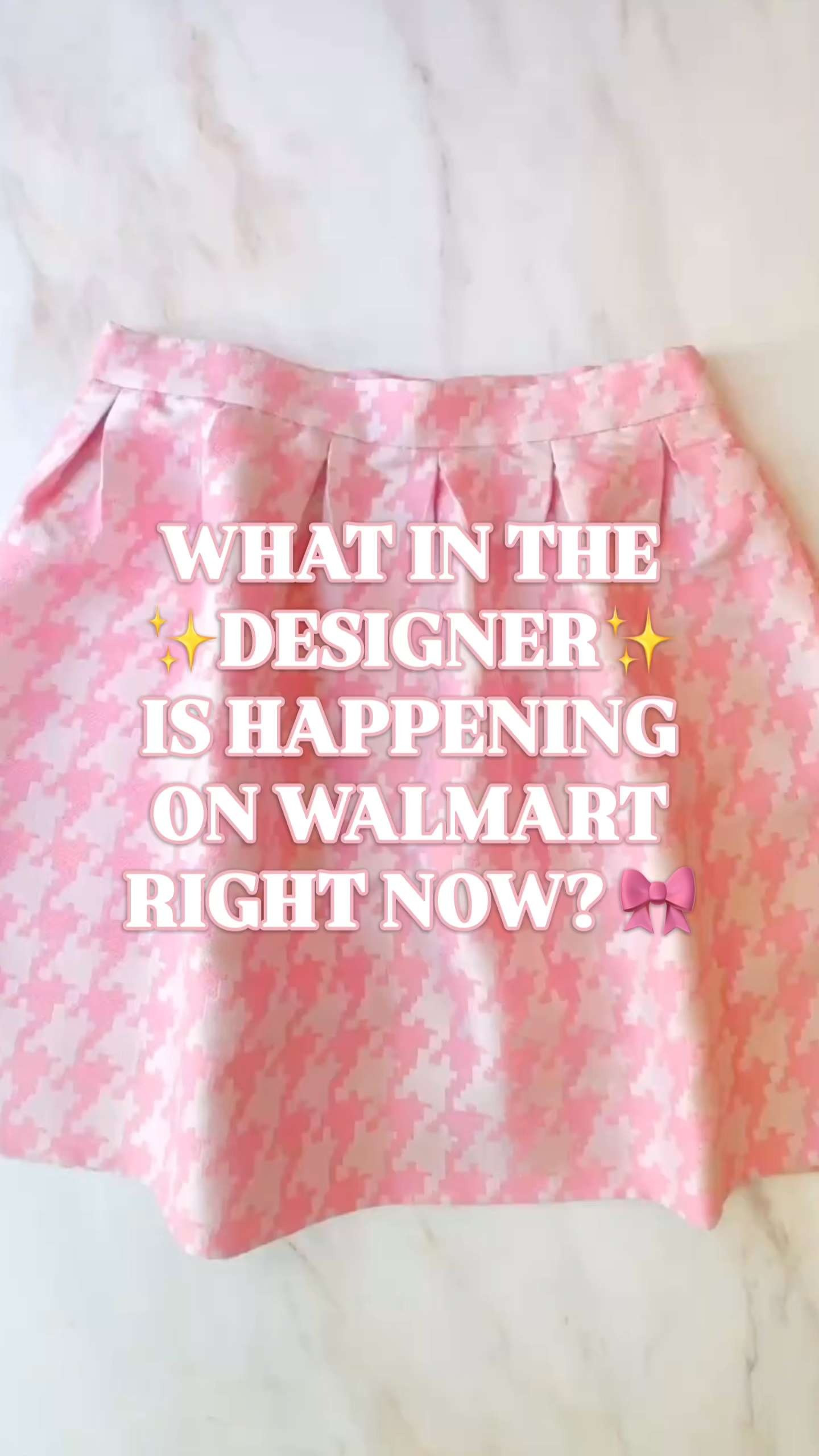 Walmart skirt, Free Assembly skirt, houndstooth skirt, pink houndstooth skirt, pleated skirt women, designer look for less, Walmart fashion finds

What in the designer is happening on Walmart right now?

This Free Assembly pleated skirt looks like something you’d find in a much more expensive spring collection. The pink oversized houndstooth, sculpted pleats, structured shape, side zipper, and side pockets make it feel polished, feminine, and wildly expensive-looking for Walmart.

It has that exact outfit-maker quality: add a white tee, button-down, sweater, matching jacket, flats, heels, sandals, or sneakers and suddenly the whole look feels styled.

Why it works:
✨ pink houndstooth print
✨ structured pleated skirt
✨ side pockets
✨ side zipper
✨ polished mini length
✨ Free Assembly find
✨ designer look for less
✨ Walmart price tag

Wear it for brunch, work, teacher outfits, church, showers, spring events, graduation weekends, garden parties, lunch dates, vacation dinners, and any day when jeans are not giving enough.

If you love designer look for less, Walmart fashion finds, Free Assembly, houndstooth skirts, pleated skirts, pink skirts, preppy outfits, feminine style, spring outfits, summer outfits, work outfits, teacher outfits, J.Crew inspired style, Tuckernuck inspired finds, Kate Spade style, Alice and Olivia inspired pieces, and expensive-looking fashion on a budget, this skirt needs to be opened.

Walmart skirt, Free Assembly skirt, houndstooth skirt women, pink houndstooth skirt, pleated skirt women, mini skirt women, designer look for less, Walmart fashion finds, preppy skirt, spring outfits women, summer outfits women, work outfit women, teacher outfit, Kate Spade style, Tuckernuck inspired, expensive looking Walmart finds

#LTKFindsUnder50 #LTKFindsUnder100 #WalmartFinds #GoingViral #LookForLess #WalmartStyle #FeminineStyle #WorkOutfit 

 

#LTKootd #LTKPetite #LTKWorkwear