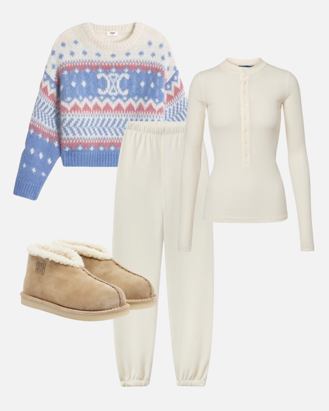 OOTD! My fair isle sweater is Celine but I linked similar. 

 
