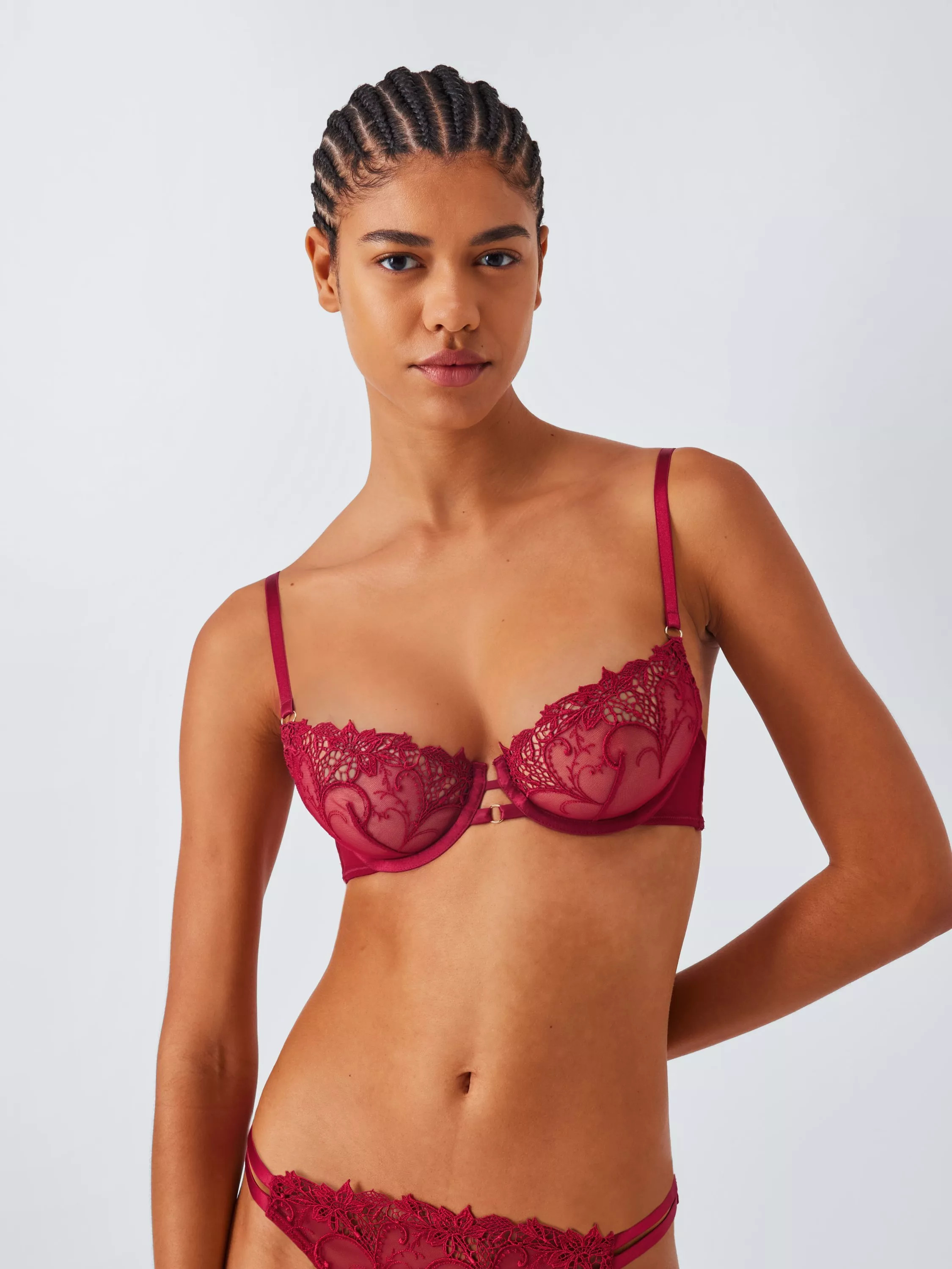 John Lewis Alexis Guipure Embroidered Underwired Bra | John Lewis (UK)