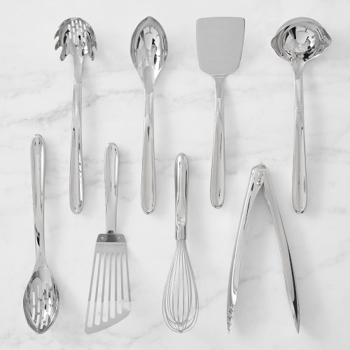 All-Clad Precision Stainless-Steel 8-Piece Utensil Set | Williams-Sonoma
