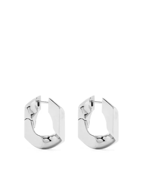 silver mini-chain earrings | Farfetch (CN)