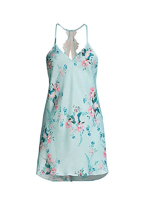 In Bloom Women's Lovin You Floral Chemise - Aqua - Size XS | Saks Fifth Avenue