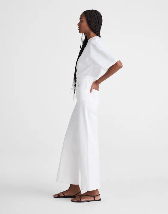 The Wide-Leg Crop Jean in Super Stretch Denim | Madewell