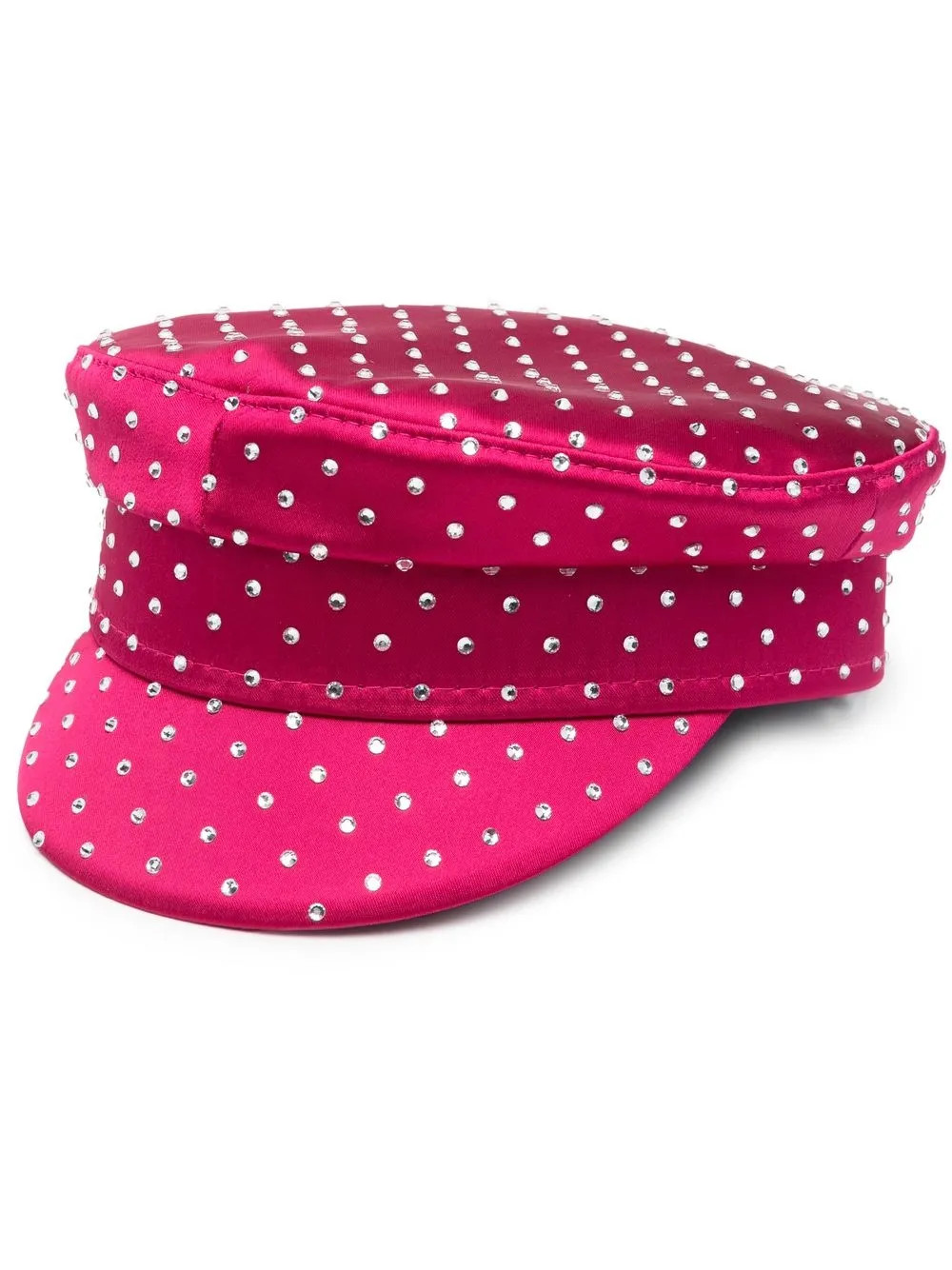 Baker Boy Hat Newsboy Cap Dark Pink Wax Effect Country Hat Women's