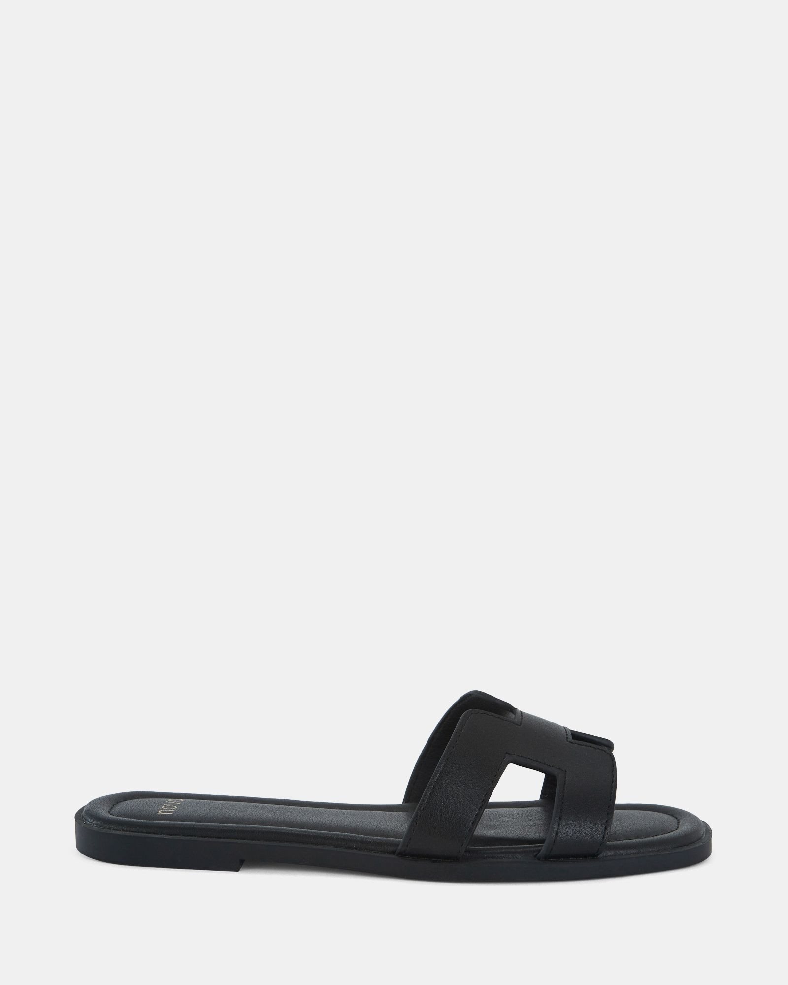 SACHIE BLACK Flatform | Novo Shoes