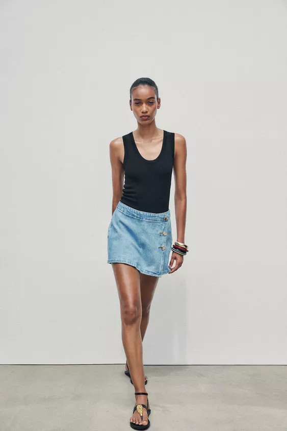 Z1975 DENIM SKORT | Zara US