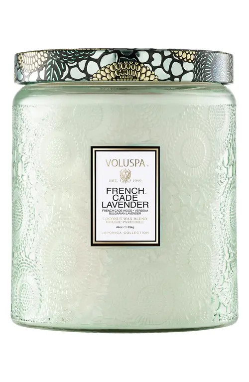Voluspa French Cade Lavender Luxe Jar Candle in French Cade & Lavender at Nordstrom | Nordstrom