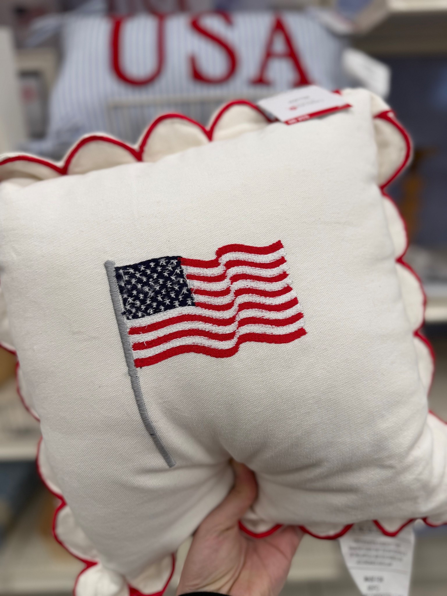 This embroidered flag pillow is so cute!!!

#LTKSeasonal #LTKHome
