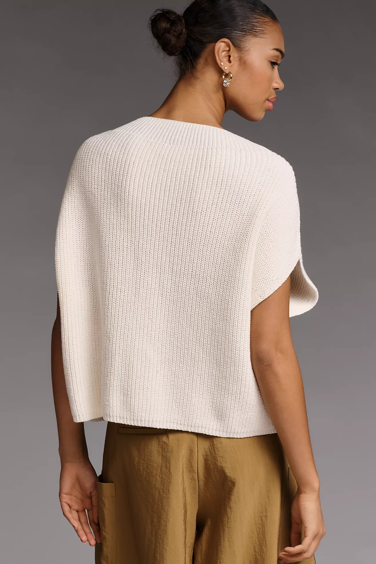 The Enza Cotton Poncho Sweater Vest | Anthropologie (US)