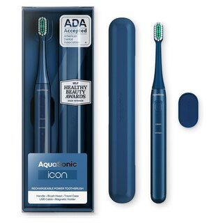 Aquasonic Icon Power Toothbrush, Blue | CVS Health