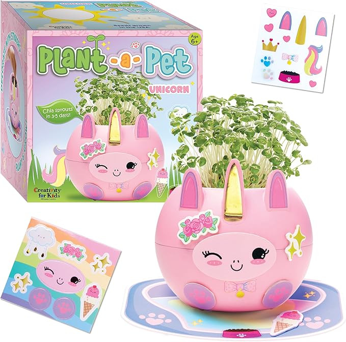 Creativity for Kids Plant-A-Pet: Unicorn, Stocking Stuffers for Kids, Unicorn Gifts for Girls | Amazon (US)