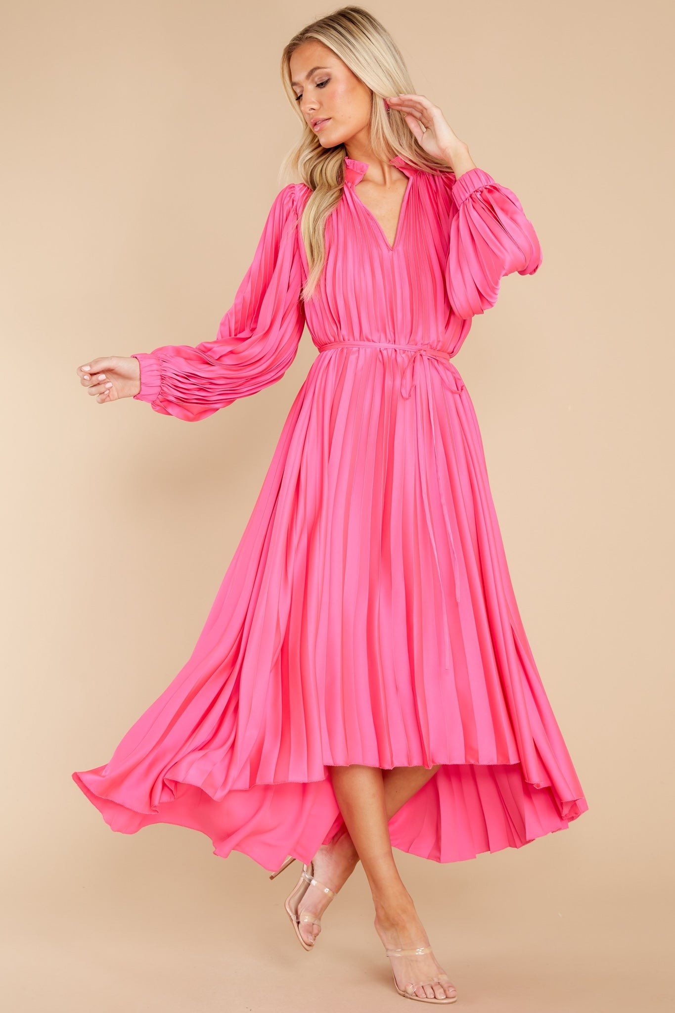 Leah Mollie Pink Dress | Red Dress 