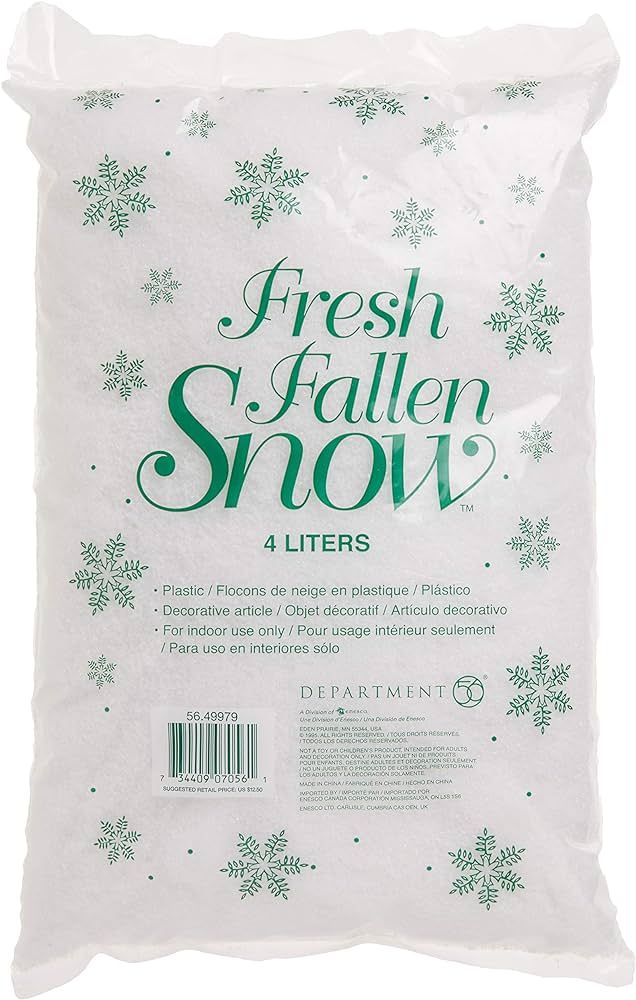 Department 56 Village Collections Fresh Fallen Snow Landscape Accessory, 4 liters bag, White | Amazon (US)