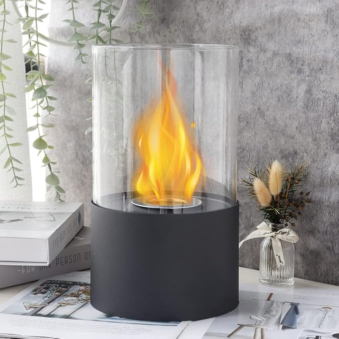 Tabletop Fire Bowl Pot|Indoor/Outdoor Portable Tabletop Fireplace–Clean-Burning Bio Ethanol Ven... | Amazon (US)