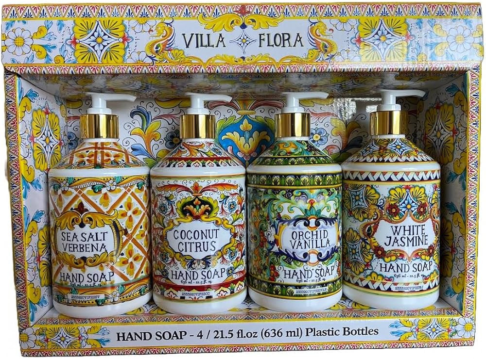Home and Body Company Hand Soap Villa Flora Collection 16 FL/473ml Bottles infused with Essential... | Amazon (US)