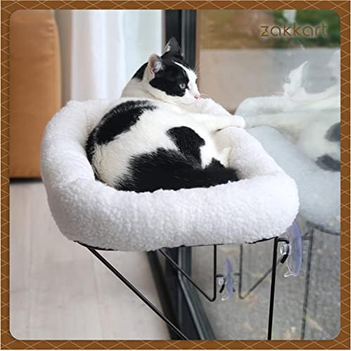 Zakkart Cat Window Perch for Indoor Cats - 100% Metal Supported from Below - Comes with Tailored ... | Amazon (US)