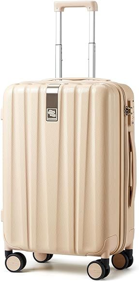 Hanke 20 Inch Carry On Luggage Airline Approved, Lightweight PC Hardside Suitcase with Spinner Wh... | Amazon (US)