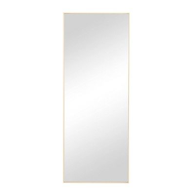 Wooden Rectangle Decorative Wall Mirror Gold - Olivia & May | Target
