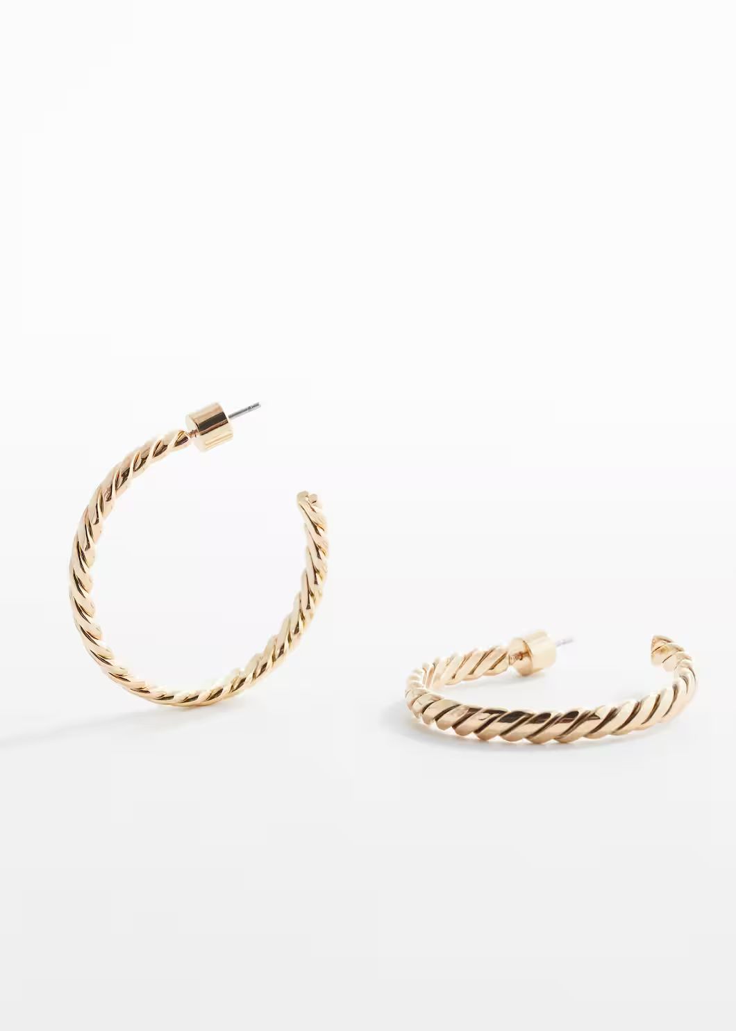 Braided hoop earrings -  Women | Mango USA | MANGO (US)