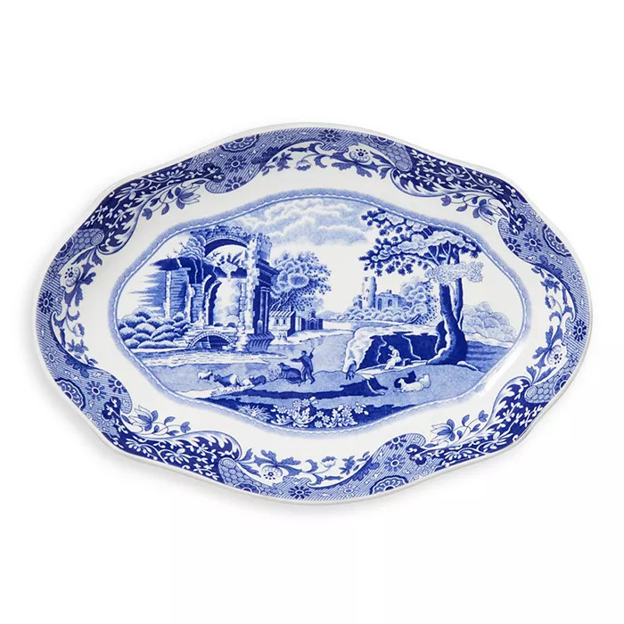 Blue Italian Oval Fluted Dish | Bloomingdale's (US)