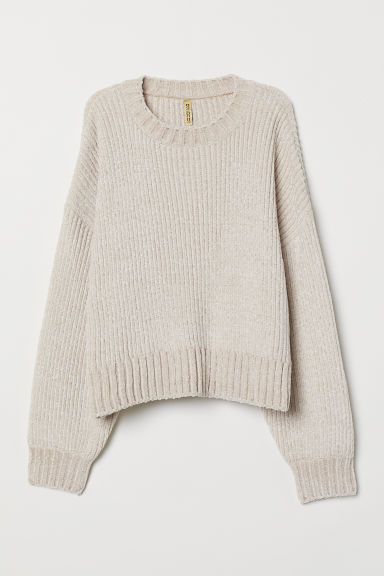 H & M - Rib-knit Sweater - Beige | H&M (US)