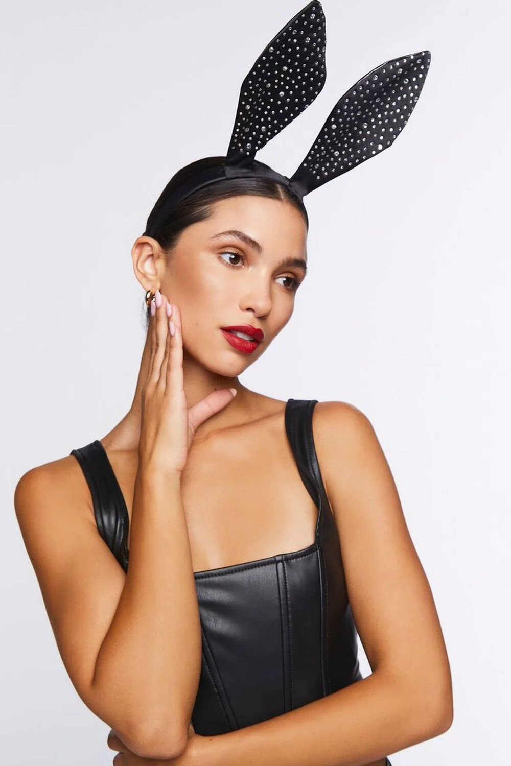 Faux Gem Bunny Ears Headband | Forever 21 (US)