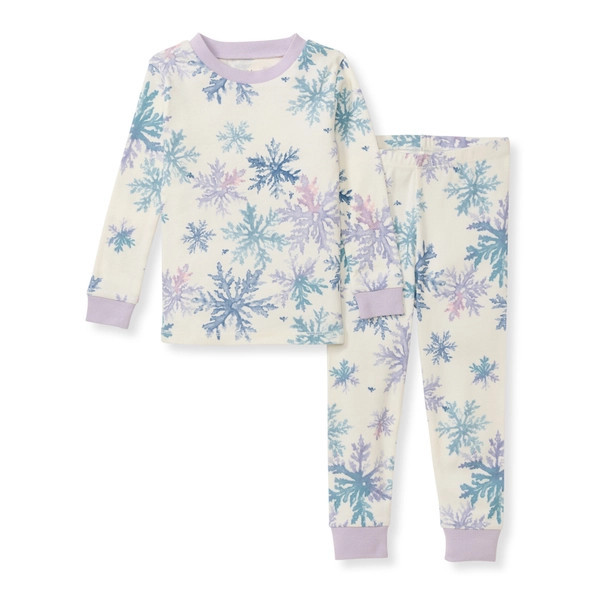 Snowflake Flurries Organic Cotton Pajamas | Burts Bees Baby