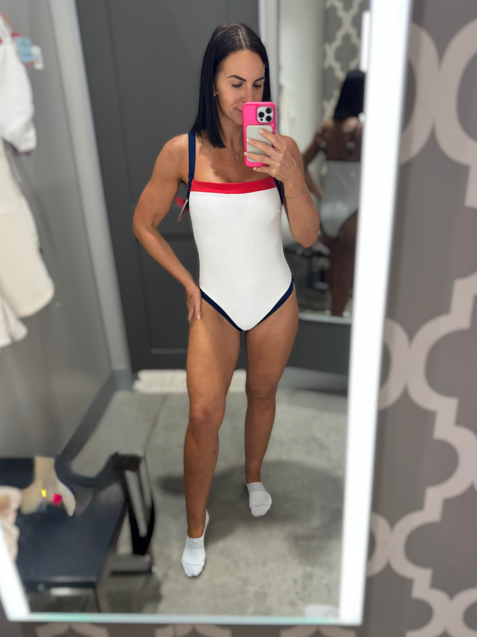 Perfect mom suit for all your summer holidays. Weekend a small. ❤️🤍💙

#LTKOver40 #LTKSwim #LTKFindsUnder50