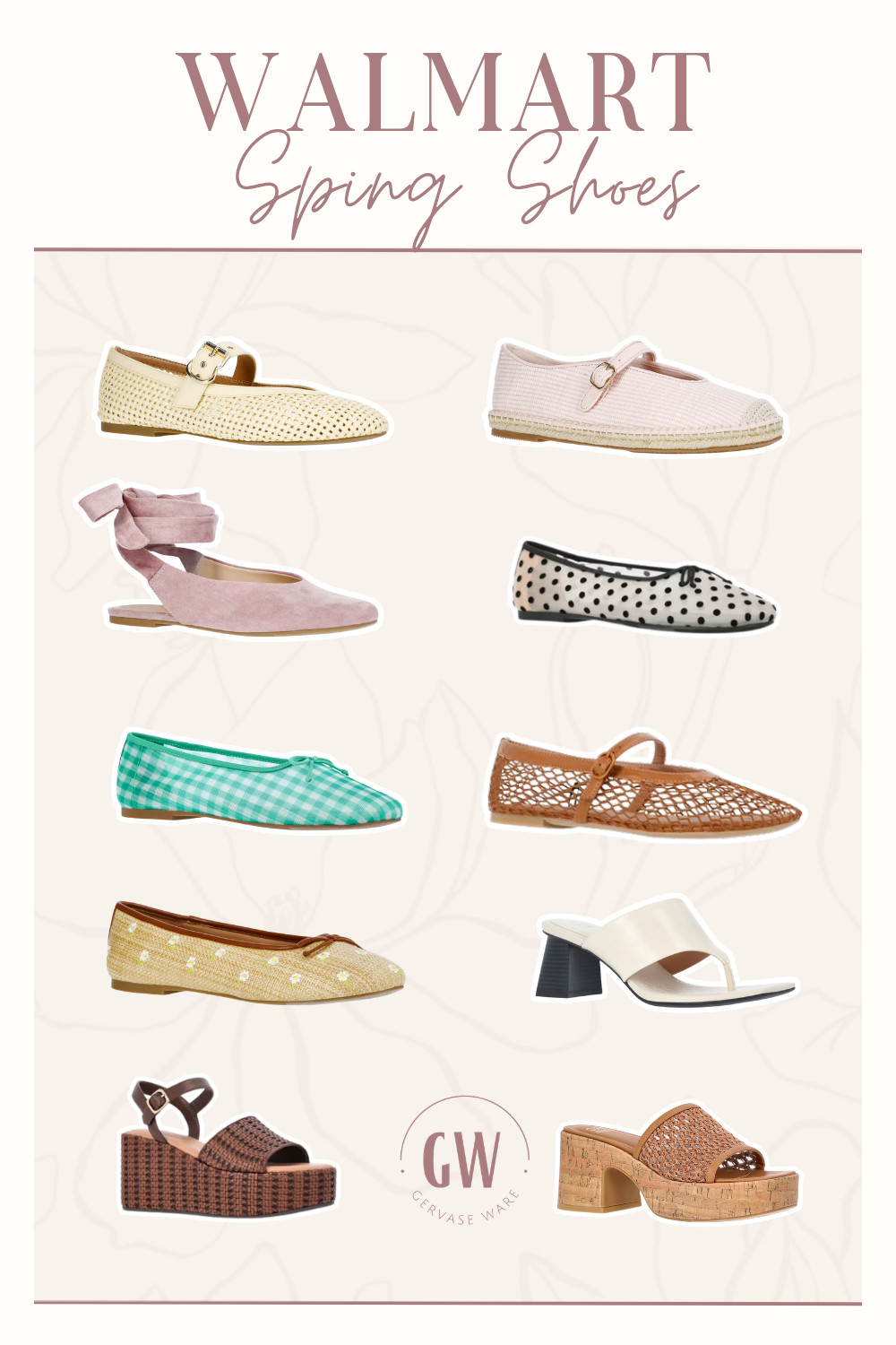 Cute Walmart spring shoes that are easy to style all season.
#WalmartFinds #SpringShoes #LTKStyle 

 #LTKSpringSale #LTKFestival #LTKootd