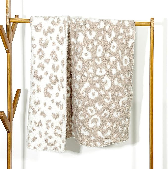 Soft Baby Blanket Baby Cozy Blanket Swaddling Blanket for Newborn Nursery Knit Leopard 30x40 Inch... | Amazon (US)
