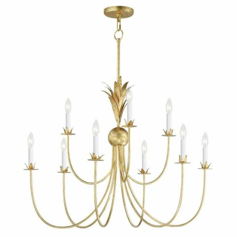 Maxim 2889 Paloma 9 Light 36" Wide Taper Candle Style Chandelier - Gold | Walmart (US)